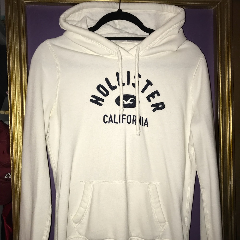 Hollister White Hoodie